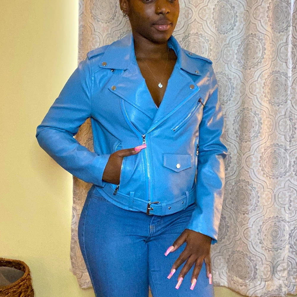 Leather Jacket with belt